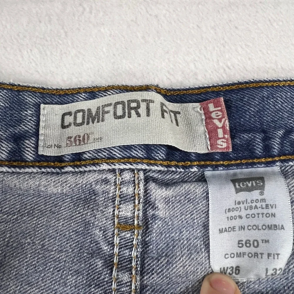 Levi's‎ 560 Comfort Fit Men's Jeans Blue Wash Size W36 L31 Y2K